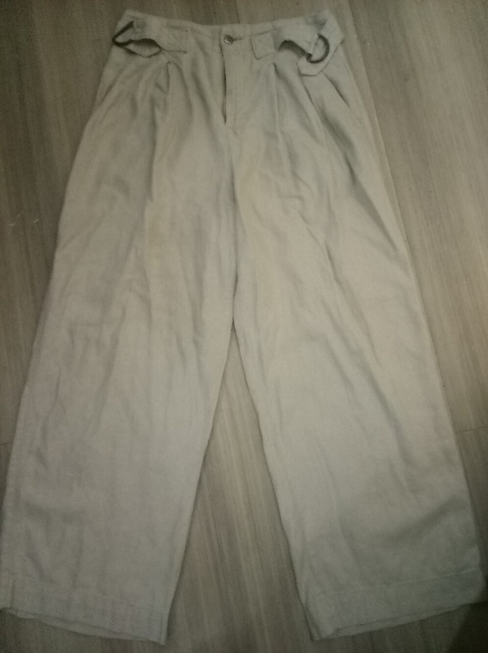NWOT: URBAN OUTFITTERS; LINEN/RAYON BLEND WIDE LEG PANT, OATMEAL/SZ:2